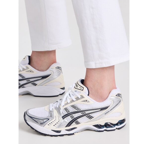 Asics GEL-KAYANO 14 Sneakers in White & Midnight Womens 9.5 New with Box Shoes - Picture 3 of 17